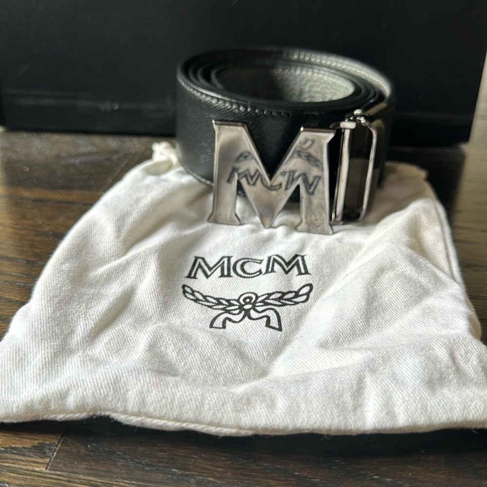 MCM designer belt.